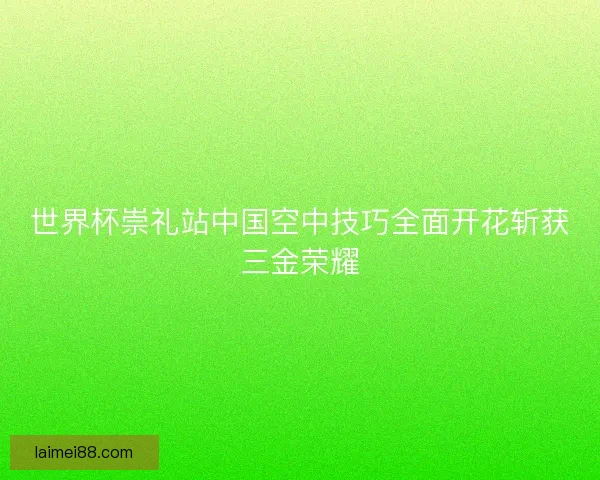 世界杯崇礼站中国空中技巧全面开花斩获三金荣耀 世界杯崇礼站中国空中技巧全面开花斩获三金荣耀